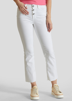 Белые джинсы Liu Jo с необработанным краем, фото